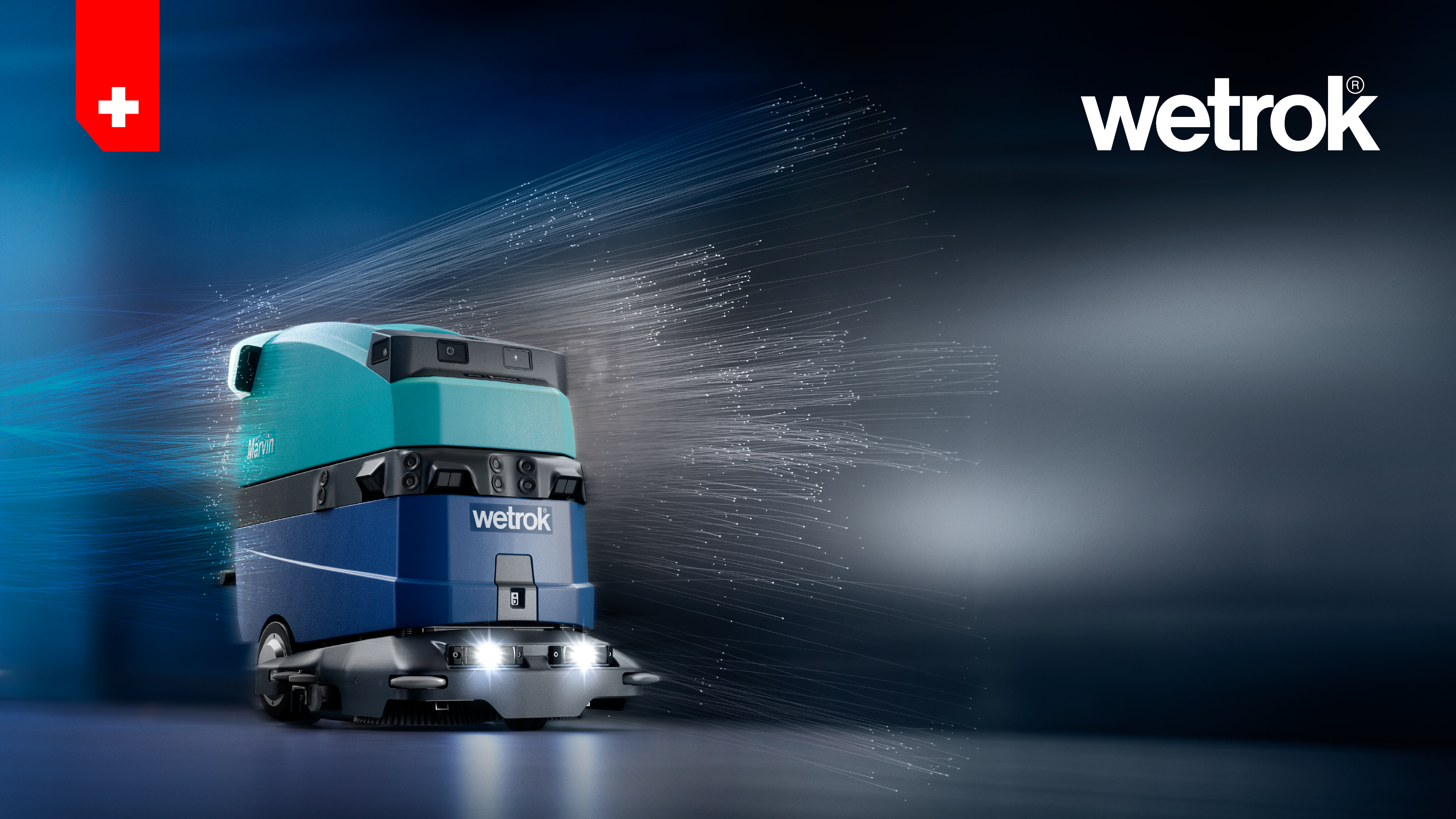 Logo on colored background